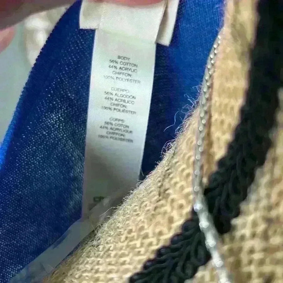 Chico’s Lightweight Layered Sweater, Size 2 (8-10), Like new - Picture 8 of 8